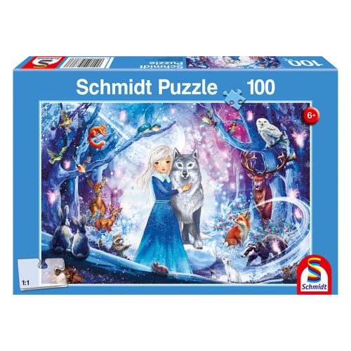  Schmidt Spiele A princess in the snowy forest (56386) 100 db  Gyerek kirakó 