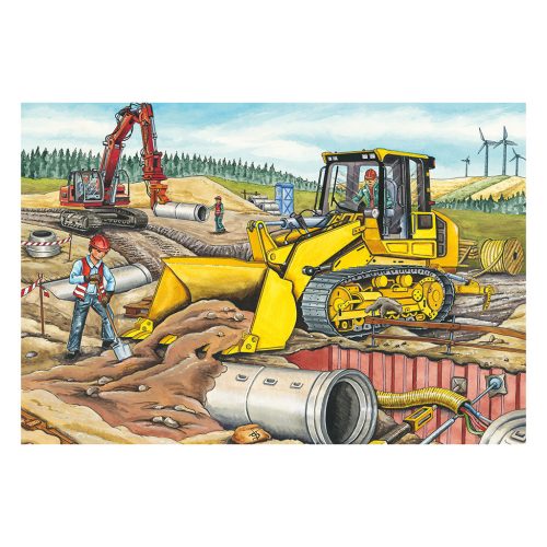 Schmidt Spiele At the building site (56520) 3x48 db  Gyerek kirakó 