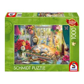   Schmidt Spiele Puzzle time with the cat (59789) 1000 db  Kirakó 