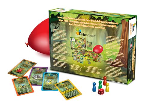 Phix Kisiskolásoknak szóló, önbizalom fejlesztő, lelki problémát kezelő társasjáték (német nyelvű kiadás)