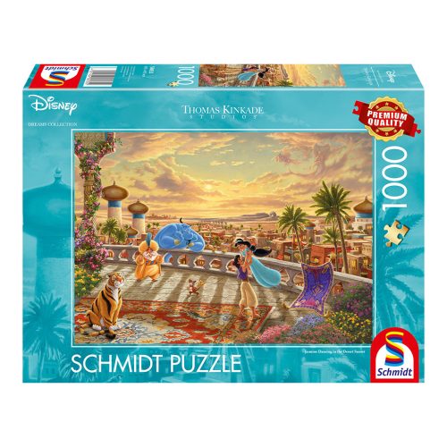  Schmidt Spiele Disney, Jasmine Dancing in the Desert Sunlight (58032) Kirakó 1000 db Thomas Kinkade 
