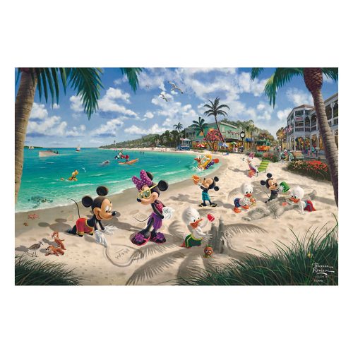 Schmidt Spiele Disney, Mickey & Minnie in San Francisco - 200 db (56559) Gyerek Kirakó Thomas Kinkade 