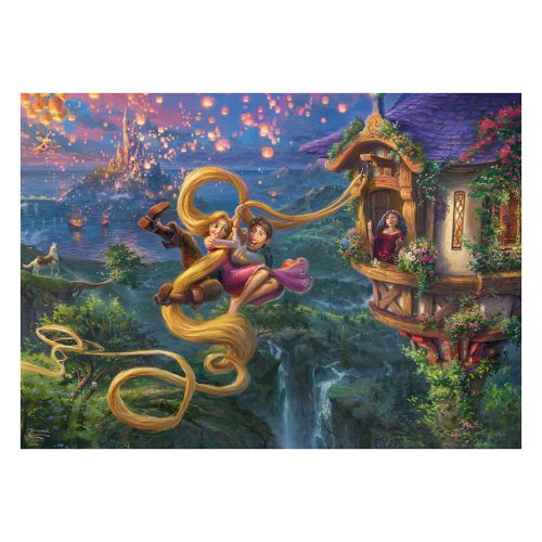 Schmidt Spiele Disney, Rapunzel Tangled up in Love  (58034) Kirakó 1000 db Thomas Kinkade 