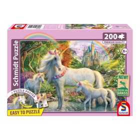   Schmidt Spiele Einhornstute mit zwei Fohlen 200 db (56540) Gyerek kirakó  