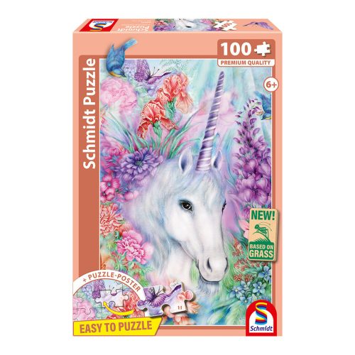  Schmidt Spiele Sanfte Einhornschönheit 100 db (56530) Gyerek kirakó  