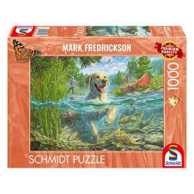   Schmidt Spiele Hundeliebe, gelber Labrador auf Fischjagd  (58557) Kirakó MARK FREDRICKSON 1000 db 