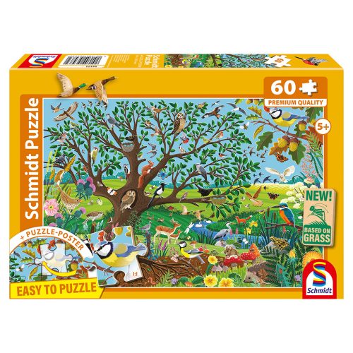 Schmidt Spiele Animal in the garden (56573) Gyerek kirakó 60 db