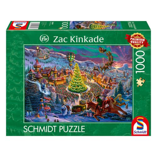 Schmidt Spiele Santas's North Pole (58609) Kirakó ZAC KINKADE 1000 db