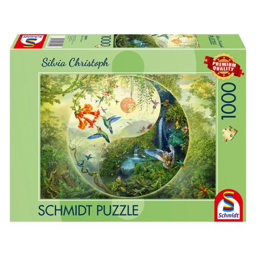 Schmidt Spiele Yin & Yang, In the forest of hummingbirds (58595) Kirakó SILVIA CHRISTOPH 1000 db