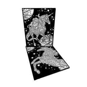 Colorvelvet gumis mappa + Filctoll Unikornis