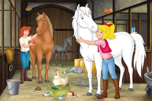 Schmidt Spiele Bibi & Tina, Puzzle-Box, 2x100, 2x150 db (55609) Gyerek kirakó 