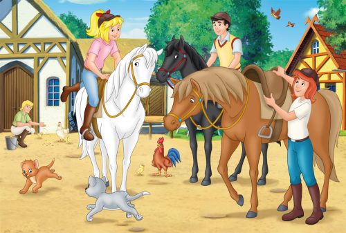 Schmidt Spiele Bibi & Tina, Puzzle-Box, 2x100, 2x150 db (55609) Gyerek kirakó 