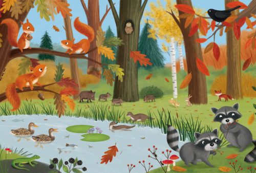 Schmidt Spiele Forest and meadow animals 3x24 db (56581) Gyerek kirakó 