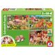 Schmidt Spiele Animals on the farm 3x48 db (56579) Gyerek kirakó 