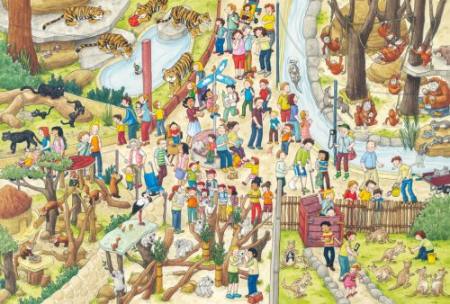 Schmidt Spiele Fun at the zoo 3x48 db (56582) Gyerek kirakó 