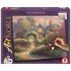 Schmidt Spiele Rosebud Cottage (46165) Thomas Kinkade 1000 db festhető Kirakó