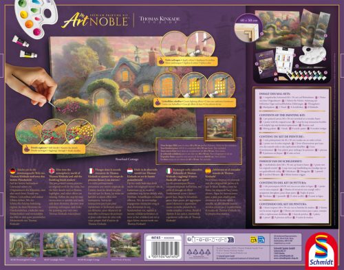Schmidt Spiele Rosebud Cottage (46165) Thomas Kinkade 1000 db festhető Kirakó