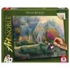 Schmidt Spiele Lamplight Manor (46167) Thomas Kinkade 1000 db festhető Kirakó
