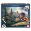 Schmidt Spiele Moonlight Cottage (46168) Thomas Kinkade 1000 db festhető Kirakó