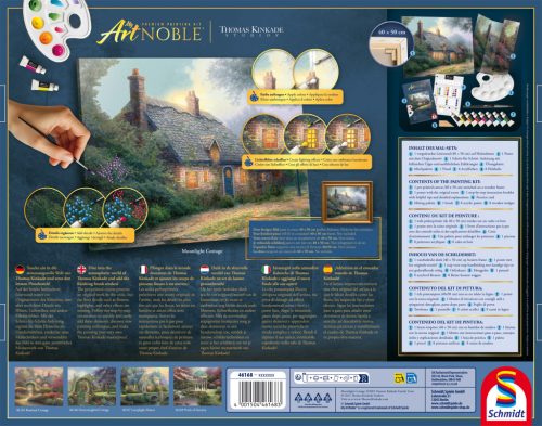 Schmidt Spiele Moonlight Cottage (46168) Thomas Kinkade 1000 db festhető Kirakó