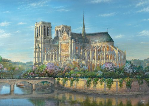 Schmidt Spiele Notre Dame (58796) Kirakó 1000 db Thomas Kinkade