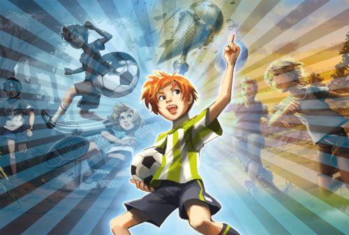 Schmidt Spiele Die Fussballbande, Kampfgeist, 100 db (56595) Gyerek kirakó (Sérült dobozos!)