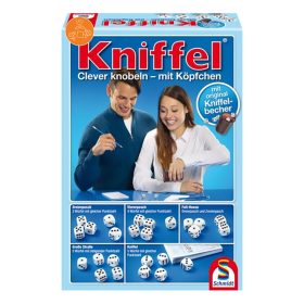   Schmidt Spiele Kniffel - Kockapóker bőr dobópohárral társasjáték (49030) 