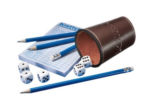 Schmidt Spiele Kniffel - Kockapóker bőr dobópohárral társasjáték (49030) 