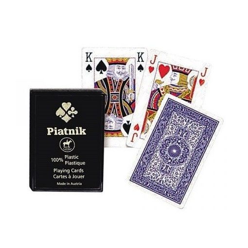 Plasztik póker 1*55 lap, műanyag dobozban (36429)