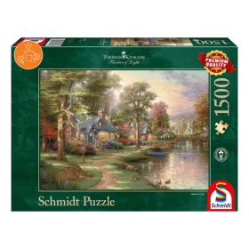   Schmidt Spiele Hometown Lake, Thomas Kinkade, 1500 db (57452) Kirakó