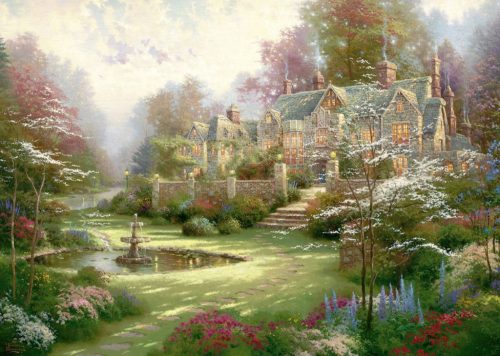 Schmidt Spiele Gardens beyond Spring Gate, Thomas Kinkade, 2000 db (57453) Kirakó