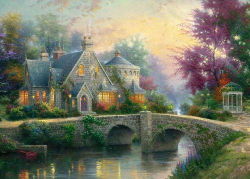 Schmidt Spiele Lamplight Manor, Thomas Kinkade, 3000 db (57463) Kirakó